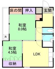 フルール田中町の間取り画像