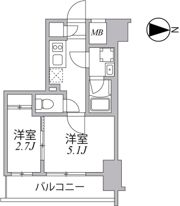 SYFORME住吉の間取り画像