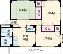 グランデージ薬師 Bの間取り画像