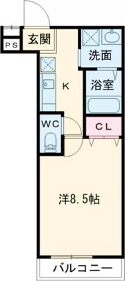 フジパレス加美駅南Ⅰ番館の間取り画像