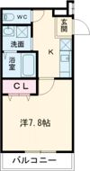 フジパレス加美駅南Ⅲ番館の間取り画像