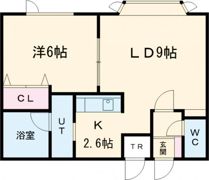 グレース新富Bの間取り画像