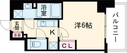 エスリード神戸三宮の間取り画像