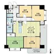 中央マンション名駅の間取り画像