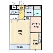 ラフィネ西軽井沢Aの間取り画像