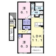 ベリッシマ Ⅰの間取り画像