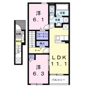 ベリッシマ Ⅰの間取り画像