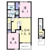 ベリッシマ Ⅱの間取り画像