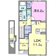 むくつるの間取り画像