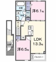 ハーモニー福知山 C棟の間取り画像