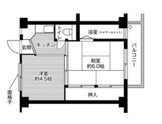 ビレッジハウス宮内2号棟の間取り画像