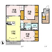 シュエット Bの間取り画像