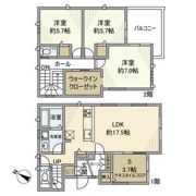 桜丘戸建の間取り画像