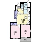 プリムラ Aの間取り画像