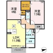 ルピナ東通の間取り画像