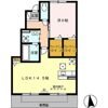 ルーエ岐南 Bの間取り画像