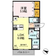 セジュール下山手通の間取り画像
