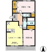 カーサルーチェの間取り画像