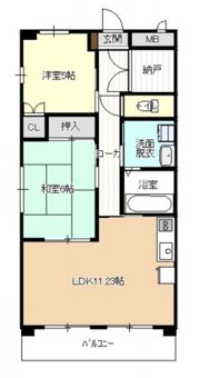 クレアール壱番館の間取り画像