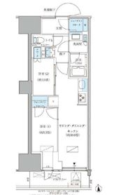 パークアクシス品川天王洲アイルの間取り画像
