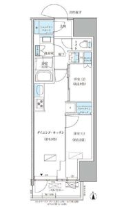 パークアクシス品川天王洲アイルの間取り画像