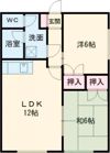 若葉ハイムAの間取り画像