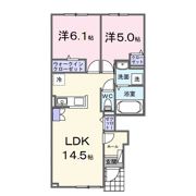 ソレイユ グラス Bの間取り画像