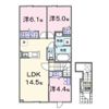 ソレイユ グラス Bの間取り画像