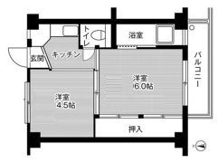 ビレッジハウス高林3号棟の間取り画像