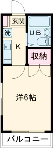ハイツ福生の間取り画像