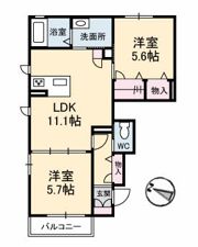ポルト ボヌールの間取り画像