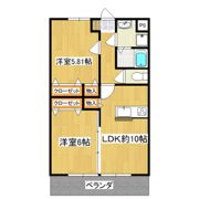 サンライズ千代田B棟の間取り画像