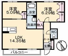 エスポワールⅢの間取り画像