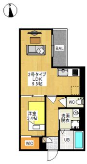 REGALEST 十日市西町（レガリスト トウカイチニシマチ）の間取り画像