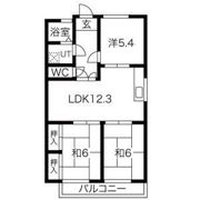 リバーサイド加賀の間取り画像