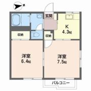 グリーンパークヒロミの間取り画像