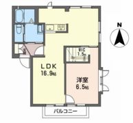 ディアコート多賀城Dの間取り画像