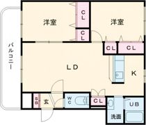 ランピード桂木の間取り画像