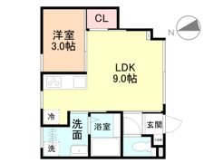 BASE稲荷元町の間取り画像