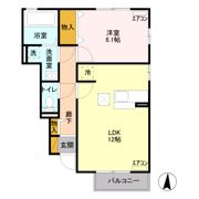 プランドールS Bの間取り画像