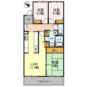 コーポレート東浦和2号棟の間取り画像