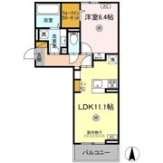 La mer 鴨川の間取り画像