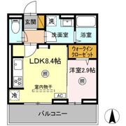 La mer 鴨川の間取り画像