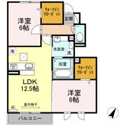 グローリータウン Aの間取り画像