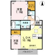 クローバーハイツの間取り画像