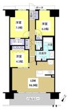 ブライトタウン天竜川駅前フレシアの間取り画像