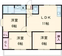 江﨑ハイツの間取り画像