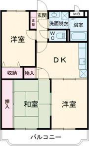 グレイスコート大浜の間取り画像