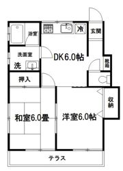 コーポ石田の間取り画像