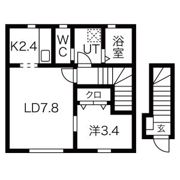 grand parace浪江 Iの間取り画像